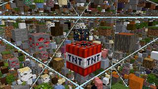 Screenshot of the Minecraft Bedrock Marketplace product SKY GRID! created by Pickaxe Studios.