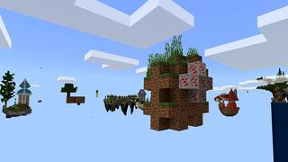 Screenshot of the Minecraft Bedrock Marketplace product Skyblock created by Pickaxe Studios.