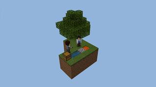 Screenshot of the Minecraft Bedrock Marketplace product Skyblock. created by Pickaxe Studios.