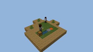 Screenshot of the Minecraft Bedrock Marketplace product Skyblock. created by Pickaxe Studios.