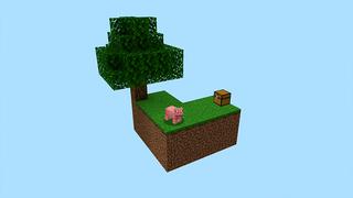 Screenshot of the Minecraft Bedrock Marketplace product Skyblock As A Mob! created by Pickaxe Studios.