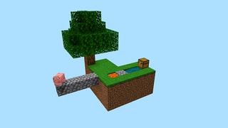 Screenshot of the Minecraft Bedrock Marketplace product Skyblock As A Mob! created by Pickaxe Studios.