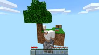 Screenshot of the Minecraft Bedrock Marketplace product Skyblock As A Mob! created by Pickaxe Studios.