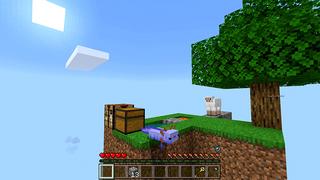 Screenshot of the Minecraft Bedrock Marketplace product Skyblock As A Mob! created by Pickaxe Studios.