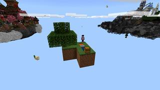 Screenshot of the Minecraft Bedrock Marketplace product Skyblock Classic created by Pickaxe Studios.