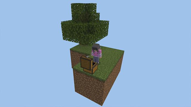 Screenshot of the Minecraft Bedrock Marketplace product SKYBLOCK FUN! created by Pickaxe Studios.