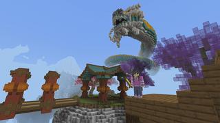 Screenshot of the Minecraft Bedrock Marketplace product SKYBLOCK FUN! created by Pickaxe Studios.