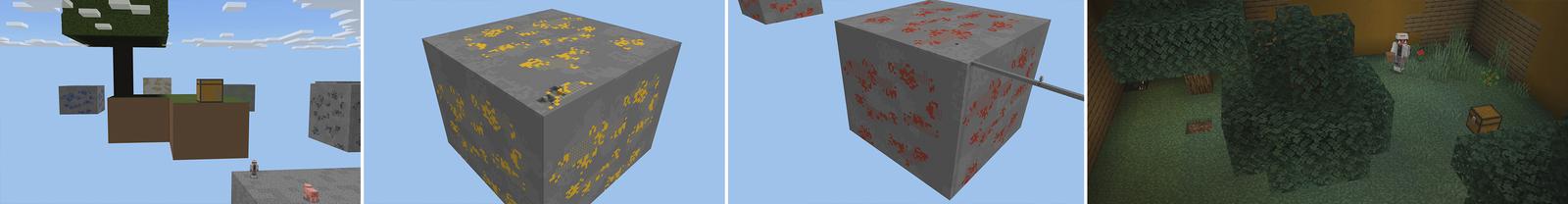 Panorama of the Minecraft Bedrock Marketplace product Skyblock GIANT BLOCKS created by Pickaxe Studios.