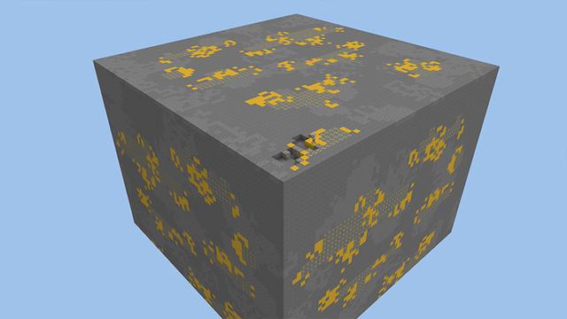 Screenshot of the Minecraft Bedrock Marketplace product Skyblock GIANT BLOCKS created by Pickaxe Studios.