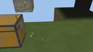 Screenshot of the Minecraft Bedrock Marketplace product Skyblock GIANT BLOCKS created by Pickaxe Studios.