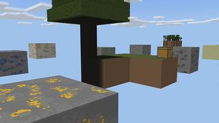 Screenshot of the Minecraft Bedrock Marketplace product Skyblock GIANT BLOCKS created by Pickaxe Studios.