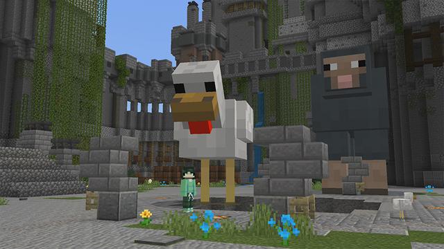 Screenshot of the Minecraft Bedrock Marketplace product Skyblock GIANT Mobs created by Pickaxe Studios.
