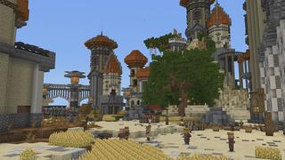 Screenshot of the Minecraft Bedrock Marketplace product Skyblock GIANT Mobs created by Pickaxe Studios.
