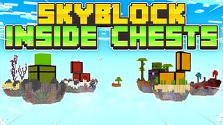 Thumbnail of the Minecraft Bedrock Marketplace product Skyblock Inside Chests created by Pickaxe Studios.