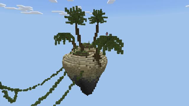 Screenshot of the Minecraft Bedrock Marketplace product Skyblock Island created by Pickaxe Studios.