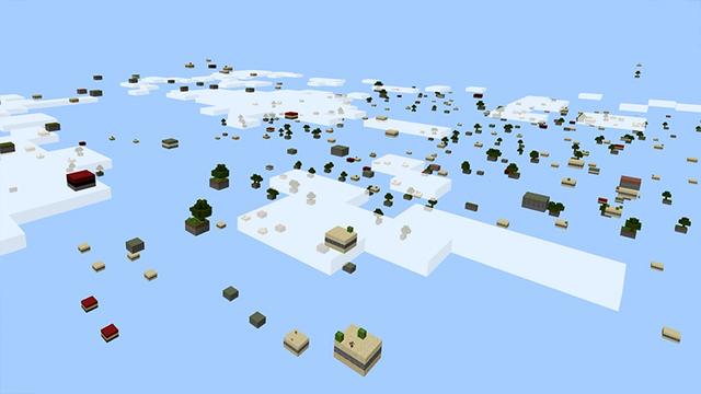 Screenshot of the Minecraft Bedrock Marketplace product Skyblock Map created by Pickaxe Studios.