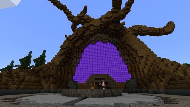 Screenshot of the Minecraft Bedrock Marketplace product Skyblock Map created by Pickaxe Studios.