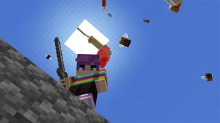 Screenshot of the Minecraft Bedrock Marketplace product Skyblock: MOB RAIN! created by Pickaxe Studios.