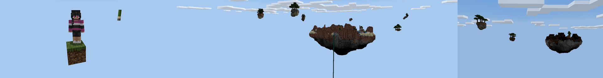 Panorama of the Minecraft Bedrock Marketplace product SKYBLOCK ONE BLOCK CLASSIC! created by Pickaxe Studios.