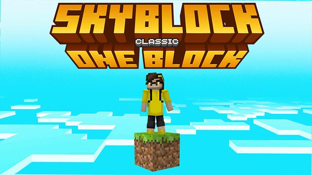 Thumbnail of the Minecraft Bedrock Marketplace product SKYBLOCK ONE BLOCK CLASSIC! created by Pickaxe Studios.