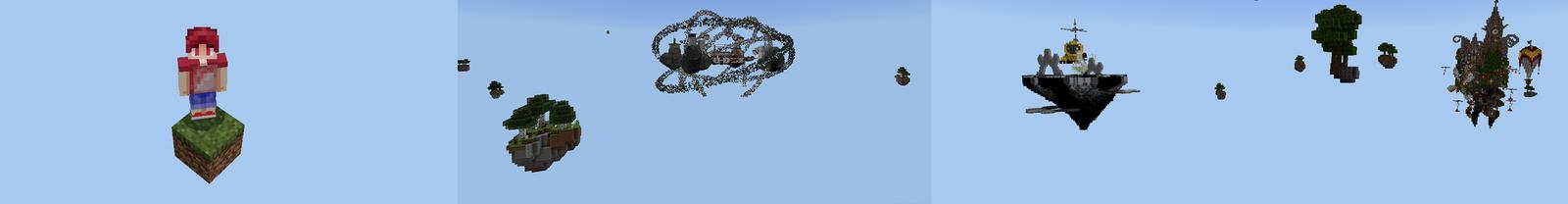Panorama of the Minecraft Bedrock Marketplace product SKYBLOCK ONE BLOCK WORLD! created by Pickaxe Studios.
