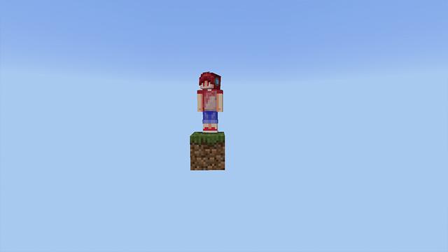 Screenshot of the Minecraft Bedrock Marketplace product SKYBLOCK ONE BLOCK WORLD! created by Pickaxe Studios.