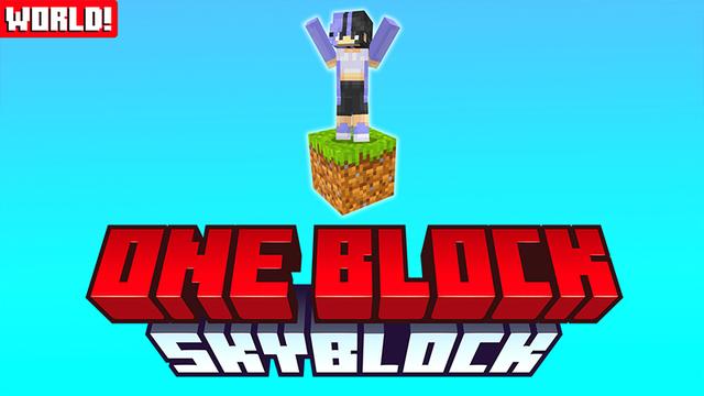 Thumbnail of the Minecraft Bedrock Marketplace product SKYBLOCK ONE BLOCK WORLD! created by Pickaxe Studios.