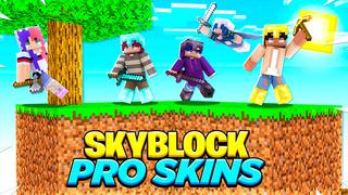 Thumbnail of the Minecraft Bedrock Marketplace product Skyblock Pro Skins created by Pickaxe Studios.