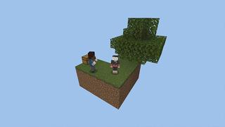 Screenshot of the Minecraft Bedrock Marketplace product Skyblock SMP! created by Pickaxe Studios.