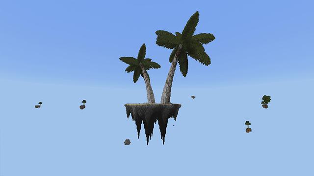 Screenshot of the Minecraft Bedrock Marketplace product Skyblock SMP! created by Pickaxe Studios.