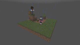 Screenshot of the Minecraft Bedrock Marketplace product Skyblock SMP! created by Pickaxe Studios.