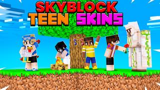 Thumbnail of the Minecraft Bedrock Marketplace product Skyblock Teen Skins created by Pickaxe Studios.