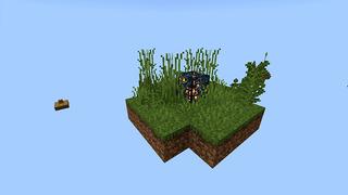 Screenshot of the Minecraft Bedrock Marketplace product Skyblock Vanilla created by Pickaxe Studios.