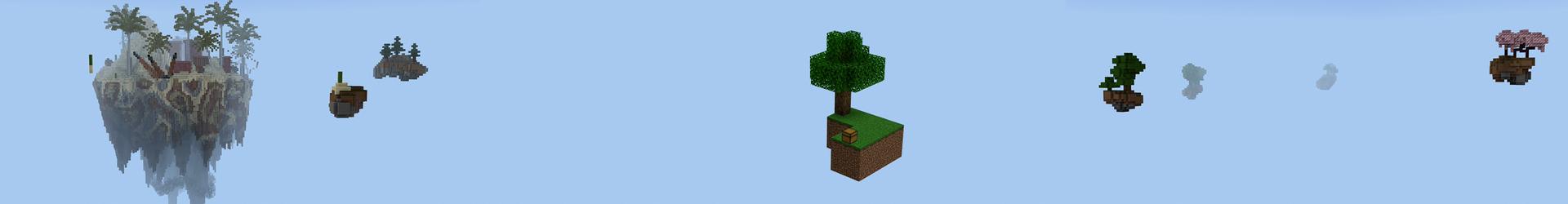 Panorama of the Minecraft Bedrock Marketplace product SKYBLOCK! created by Pickaxe Studios.
