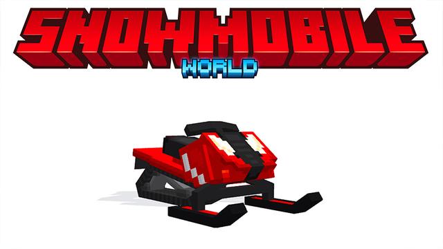 Thumbnail of the Minecraft Bedrock Marketplace product Snowmobile World created by Pickaxe Studios.