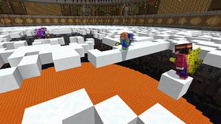 Screenshot of the Minecraft Bedrock Marketplace product SPLEEF! created by Pickaxe Studios.