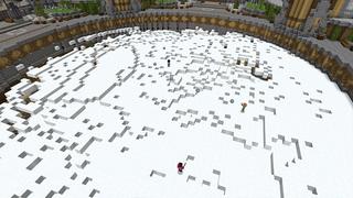 Screenshot of the Minecraft Bedrock Marketplace product SPLEEF! created by Pickaxe Studios.