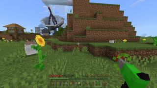 Screenshot of the Minecraft Bedrock Marketplace product Super Lasers created by Pickaxe Studios.