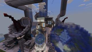 Screenshot of the Minecraft Bedrock Marketplace product Super Lasers created by Pickaxe Studios.