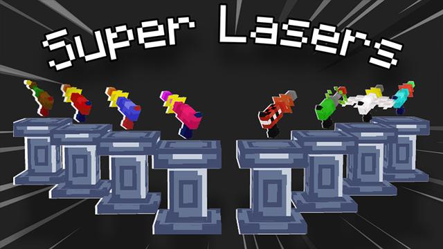 Thumbnail of the Minecraft Bedrock Marketplace product Super Lasers created by Pickaxe Studios.