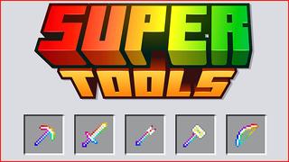 Thumbnail of the Minecraft Bedrock Marketplace product SUPER TOOLS! created by Pickaxe Studios.