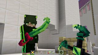 Screenshot of the Minecraft Bedrock Marketplace product SWORDS++ created by Pickaxe Studios.