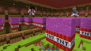 Screenshot of the Minecraft Bedrock Marketplace product TNT RUN created by Pickaxe Studios.