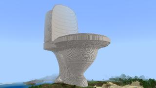 Screenshot of the Minecraft Bedrock Marketplace product TOILET BUNKER created by Pickaxe Studios.