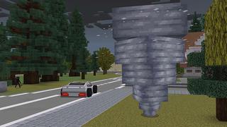 Screenshot of the Minecraft Bedrock Marketplace product TORNADO! created by Pickaxe Studios.