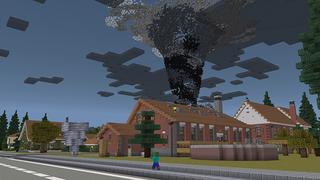 Screenshot of the Minecraft Bedrock Marketplace product TORNADO! created by Pickaxe Studios.