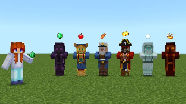 Screenshot of the Minecraft Bedrock Marketplace product TRADING Add-On created by Pickaxe Studios.