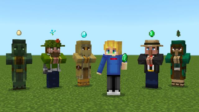 Screenshot of the Minecraft Bedrock Marketplace product TRADING Add-On created by Pickaxe Studios.