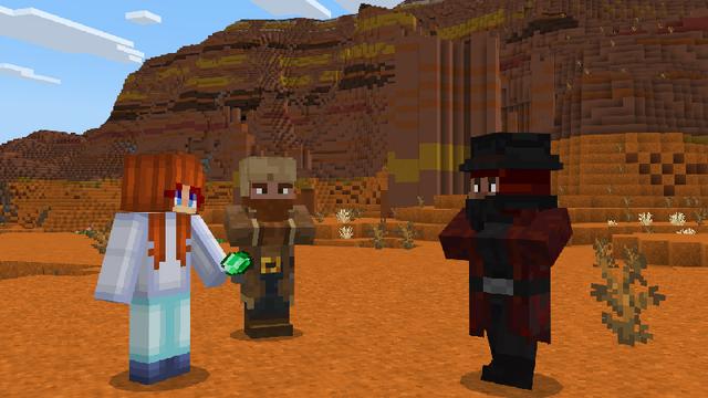 Screenshot of the Minecraft Bedrock Marketplace product TRADING Add-On created by Pickaxe Studios.