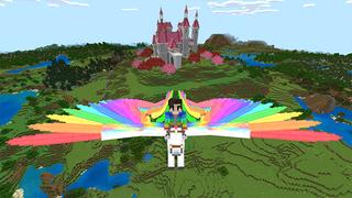 Screenshot of the Minecraft Bedrock Marketplace product UNICORNS+ created by Pickaxe Studios.